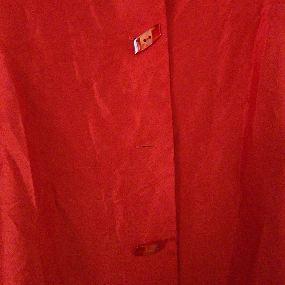 NWT.Newport News Red Mandarin Collar Maxi Dress.Size 20 Pit To Pit 22" - Picture 4 of 7